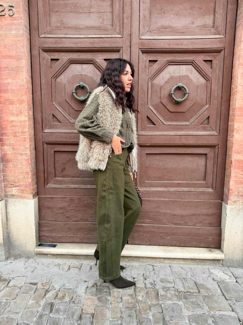Jeasn barrel verde militare 