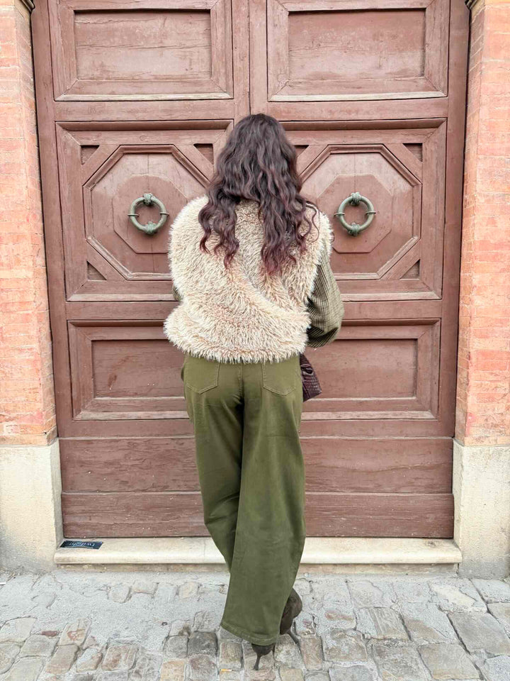 Jeasn barrel verde militare 