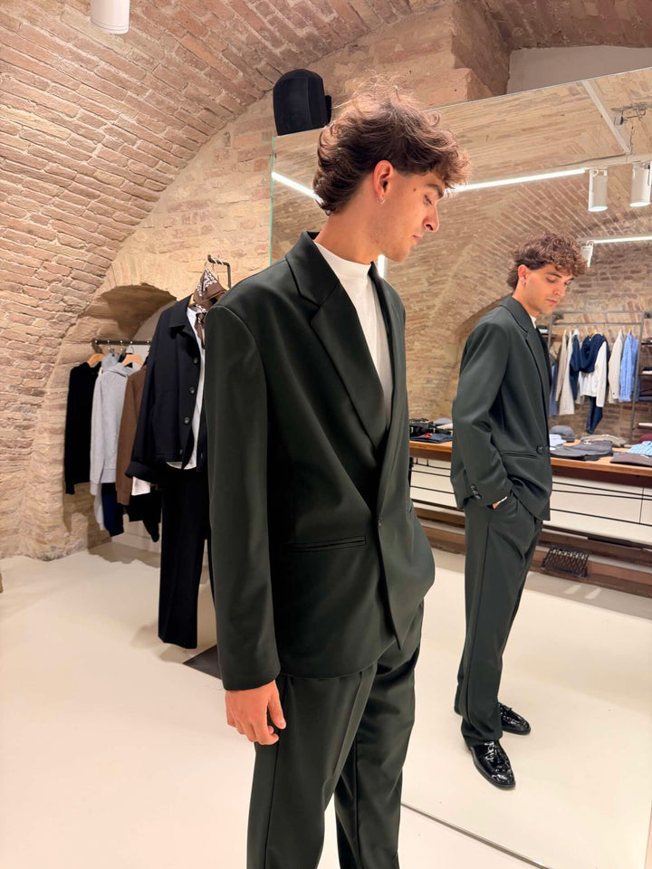 Blazer doppiopetto verde bosco 
