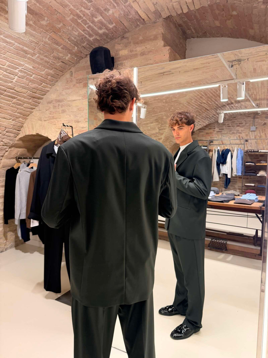 Blazer doppiopetto verde bosco 