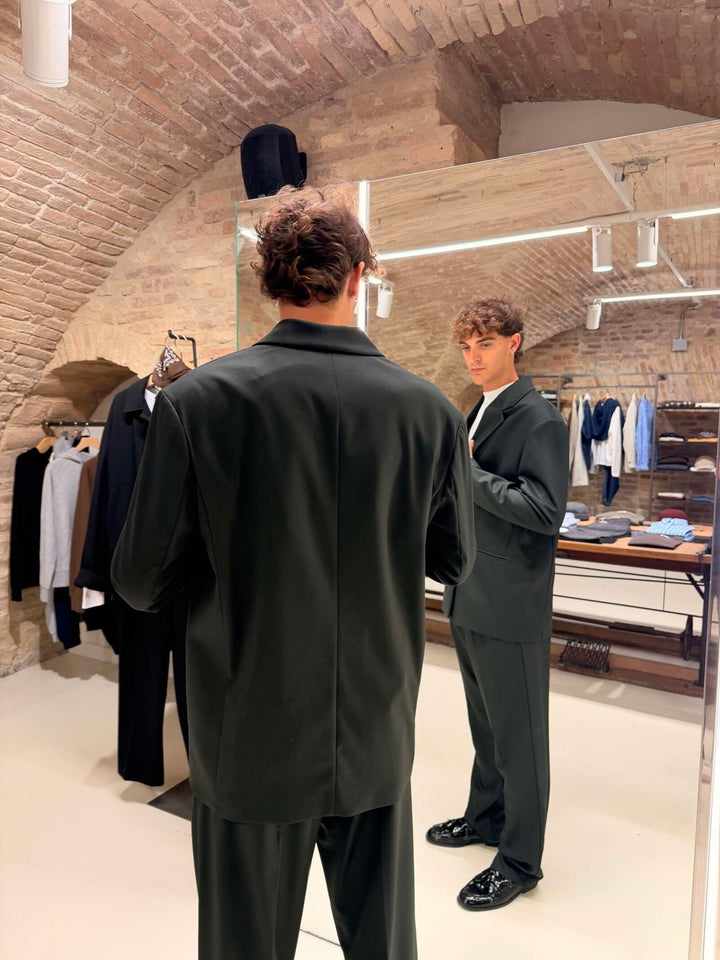 Blazer doppiopetto verde bosco 