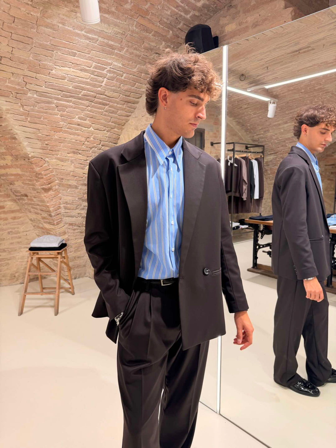 Blazer doppiopetto moro 
