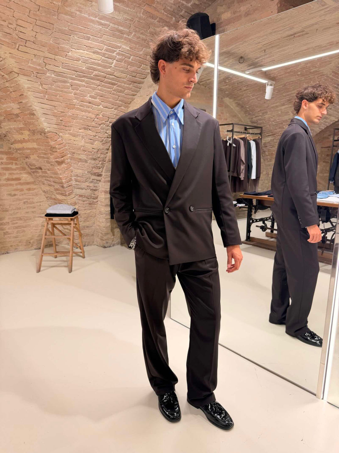 Blazer doppiopetto moro 
