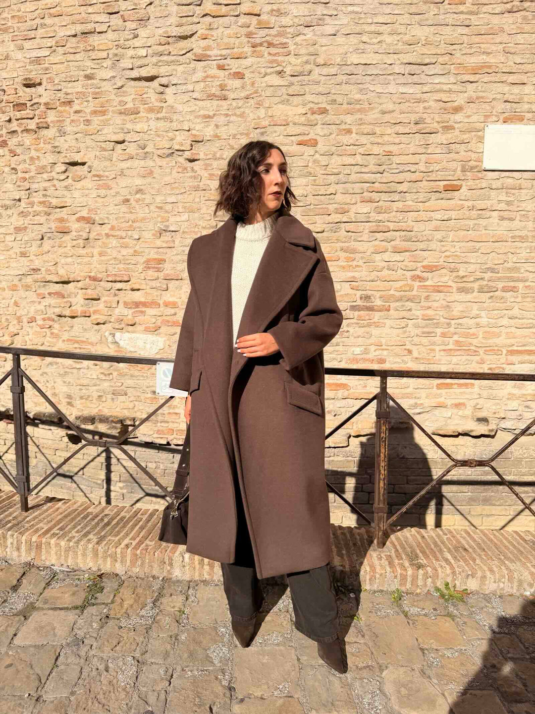 Cappotto choco lungo over 