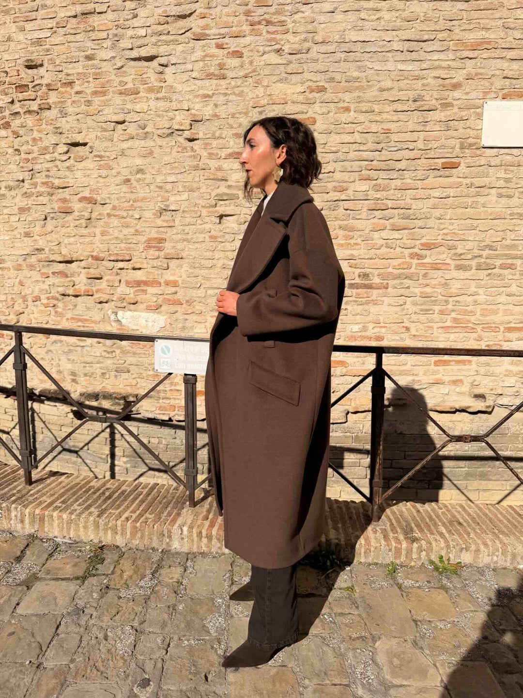 Cappotto choco lungo over 