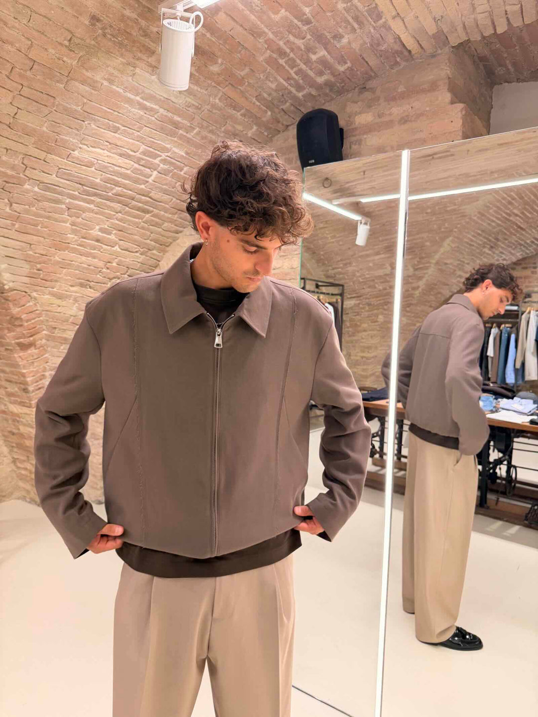Giubbotto bomber moro Imperial 