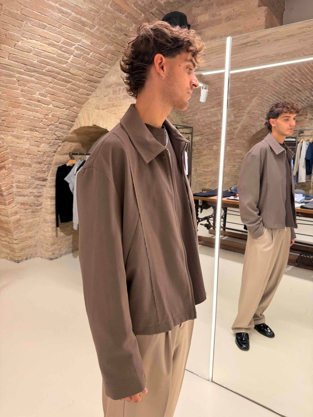 Giubbotto bomber moro Imperial 