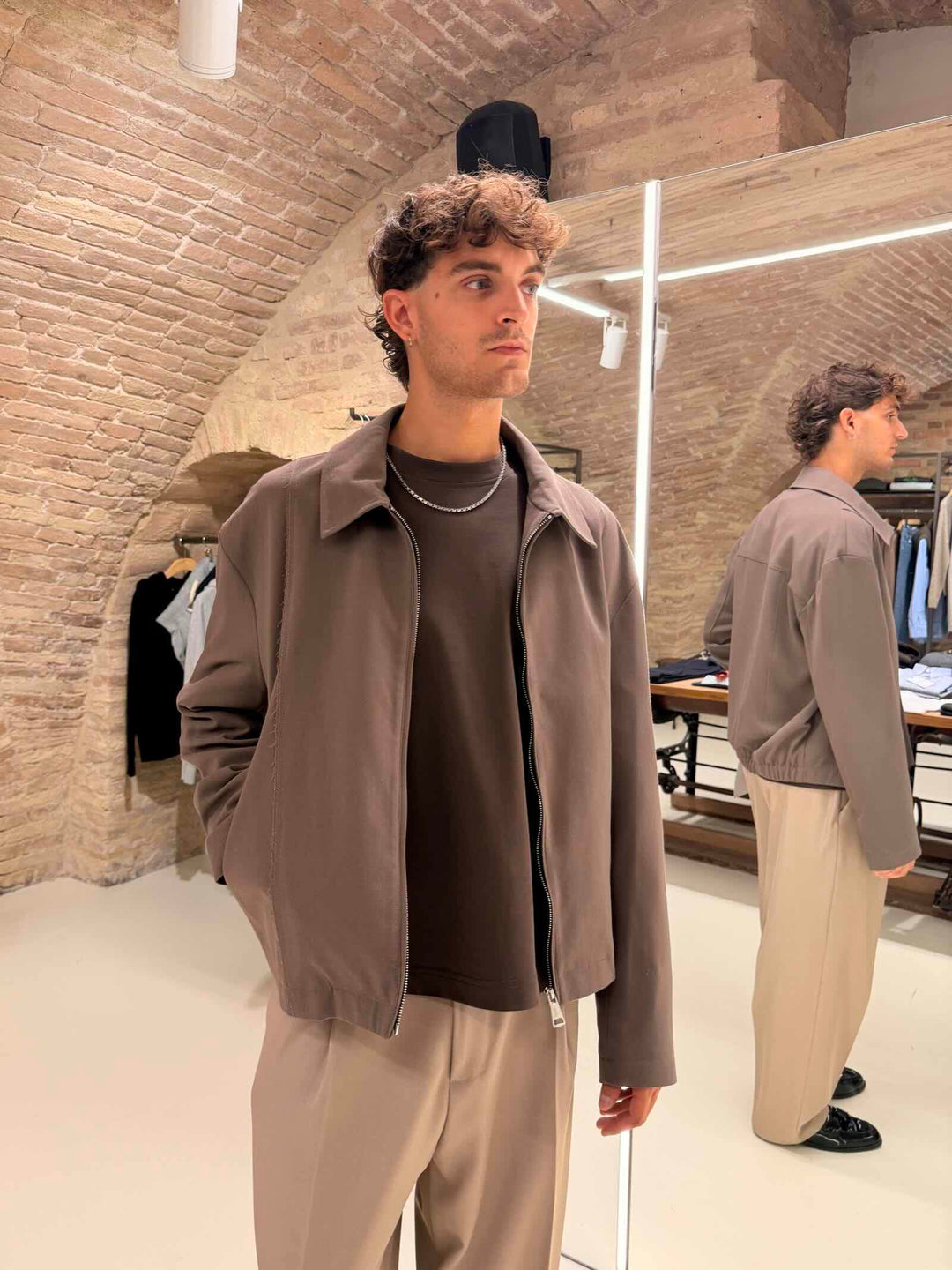 Giubbotto bomber moro Imperial 