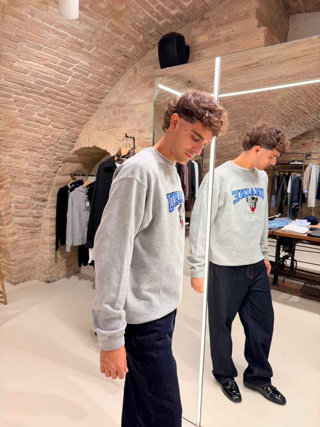 Felpa Umaine grigio melange 