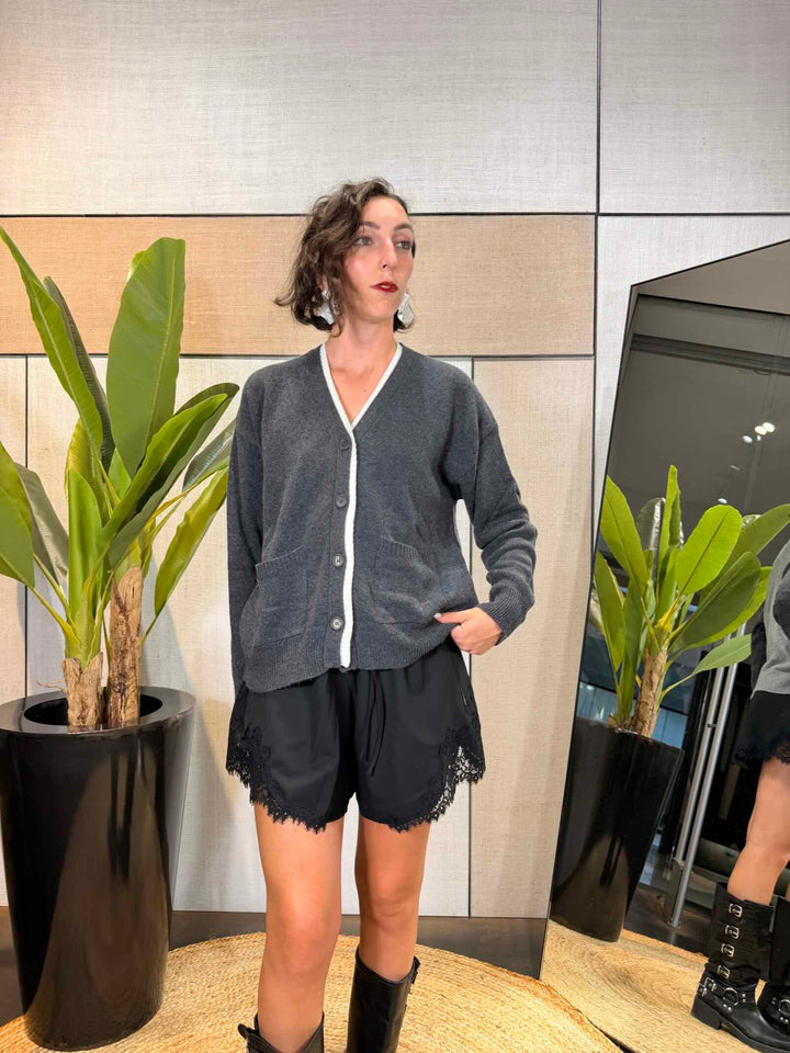 Cardigan grigio Manila Grace 