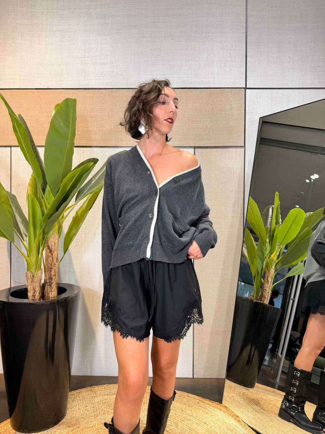 Cardigan grigio Manila Grace 