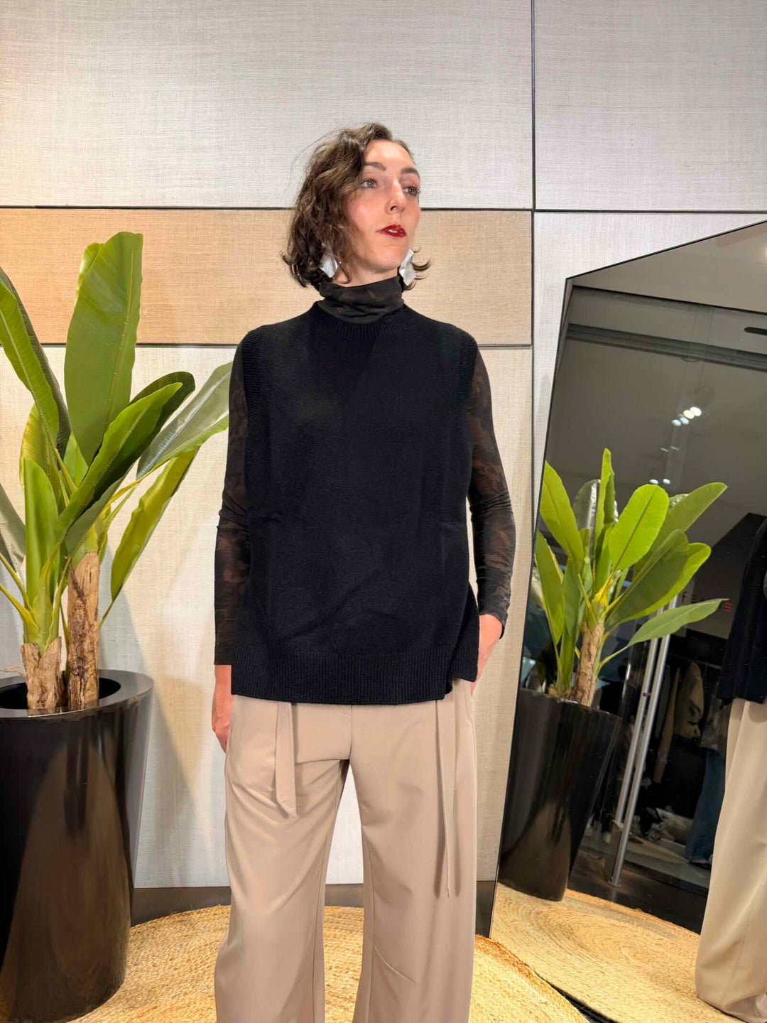 Gilet nero Manila Grace 