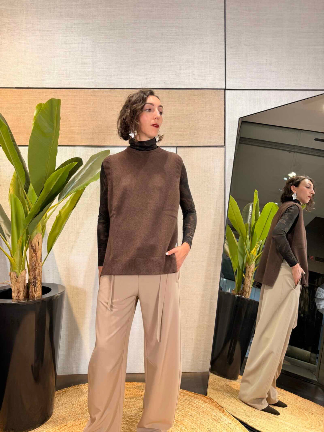 Gilet marrone Manila Grace 