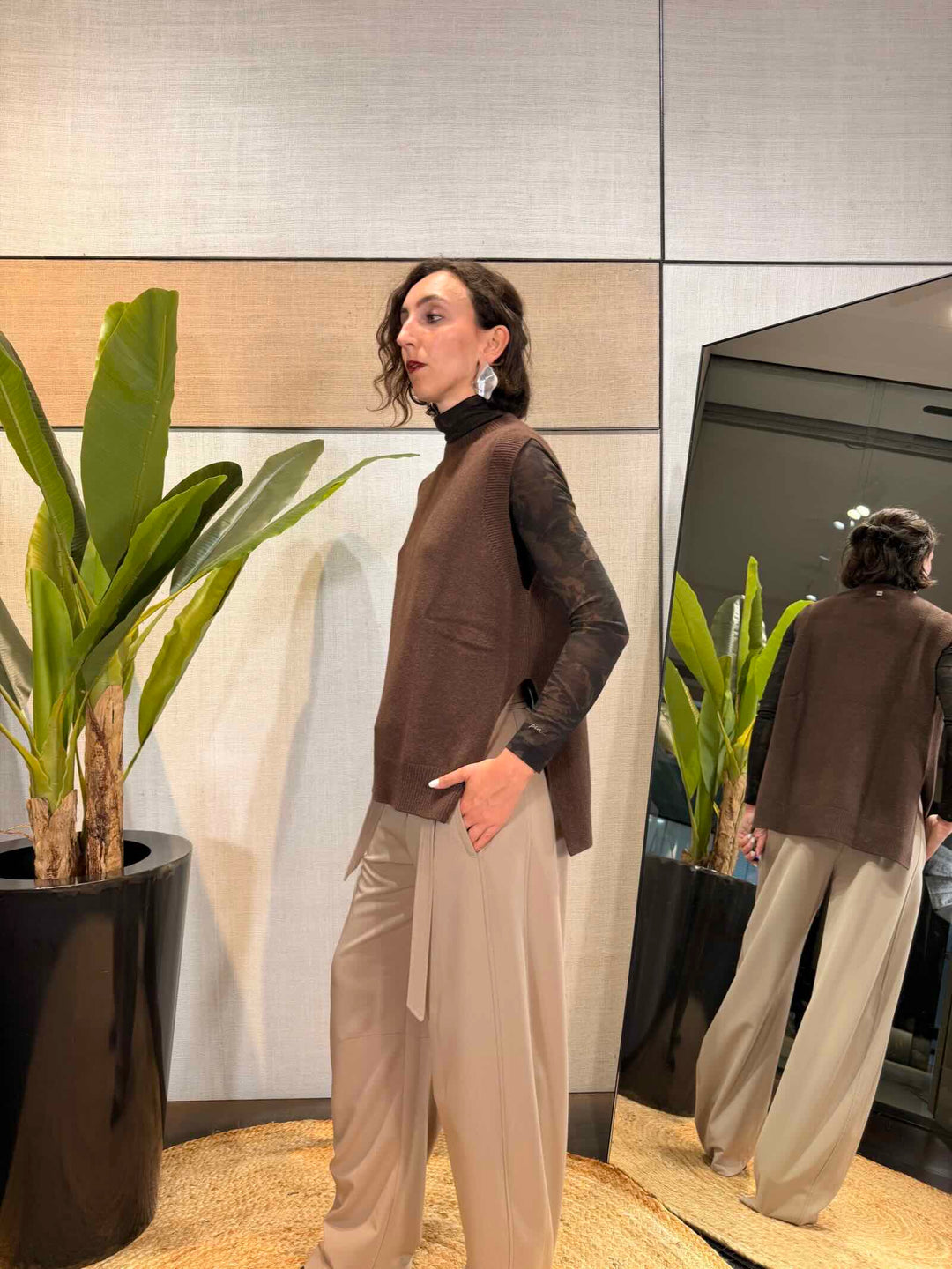 Gilet marrone Manila Grace 