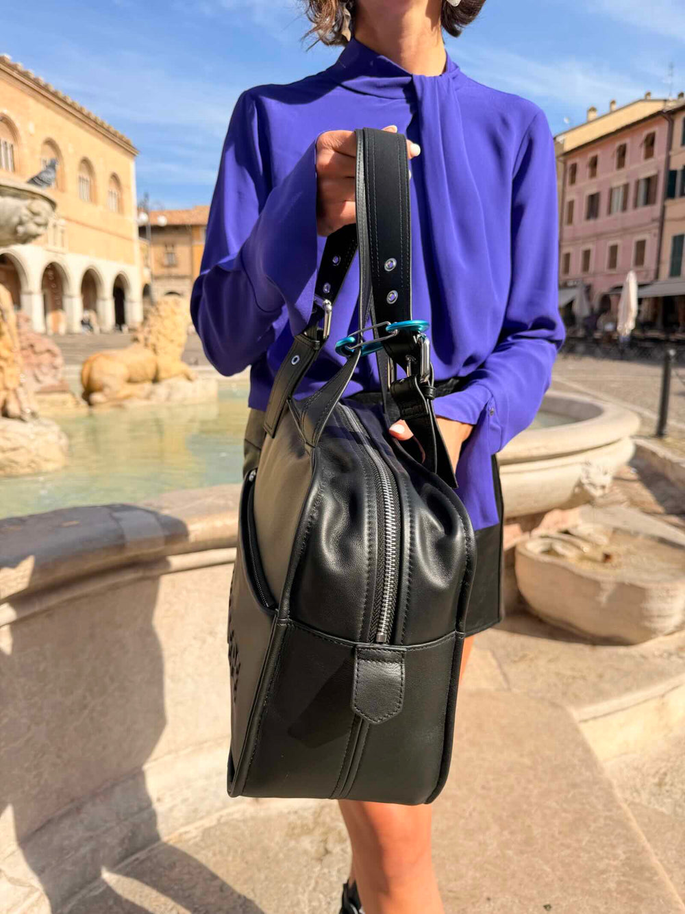 Borsa nera in pelle (IM)PERFECTION 