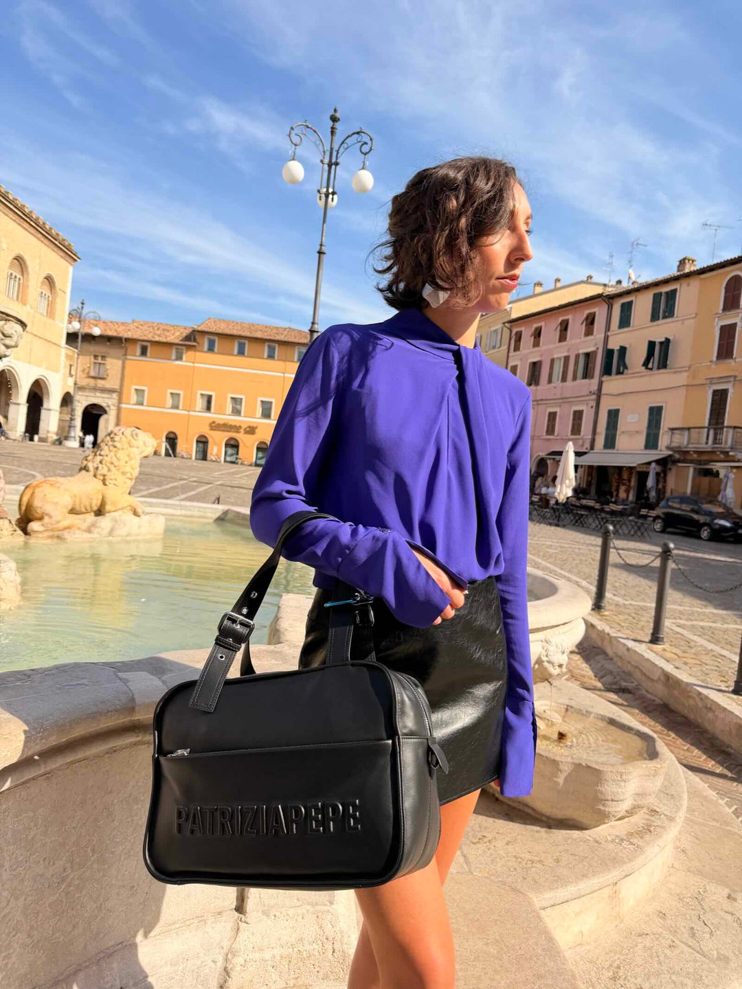 Borsa nera in pelle (IM)PERFECTION 