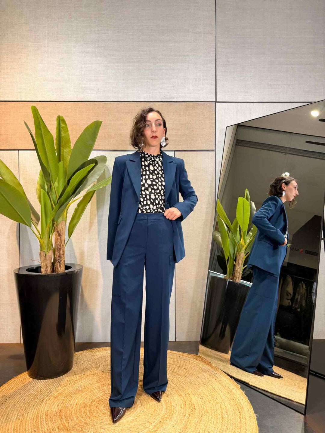 Pantaloni palazzo blu Patrizia Pepe 