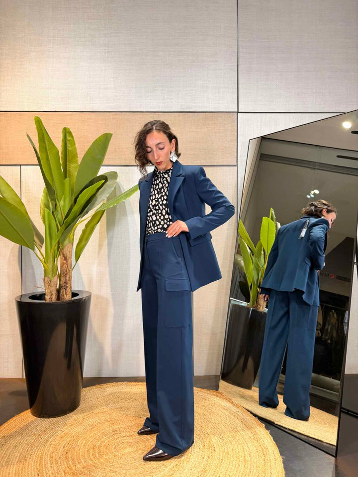 Pantaloni palazzo blu Patrizia Pepe 