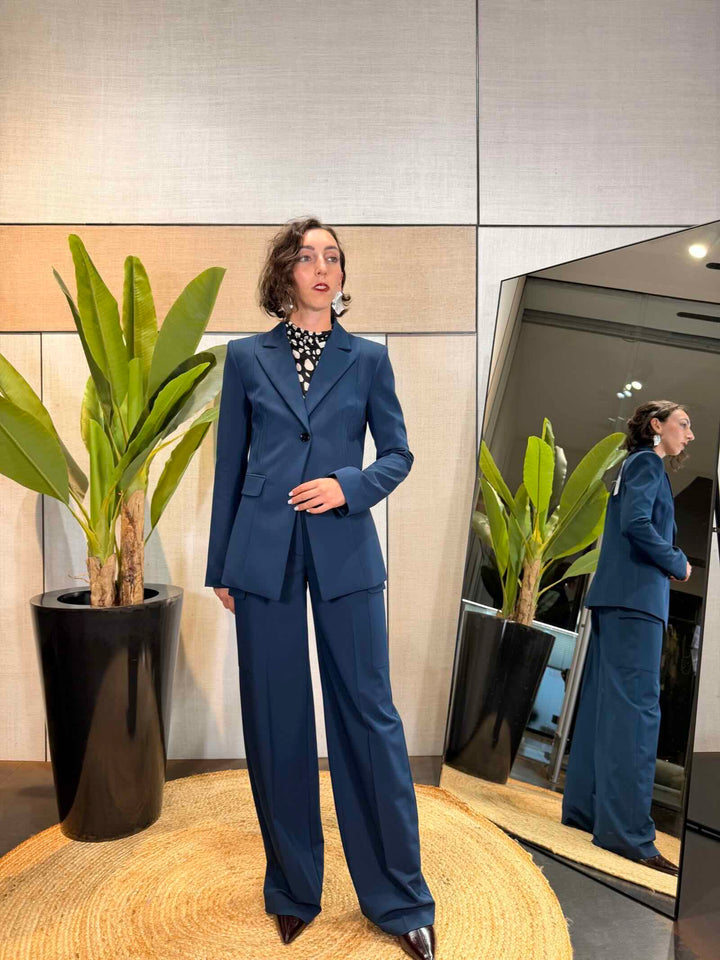 Pantaloni palazzo blu Patrizia Pepe 