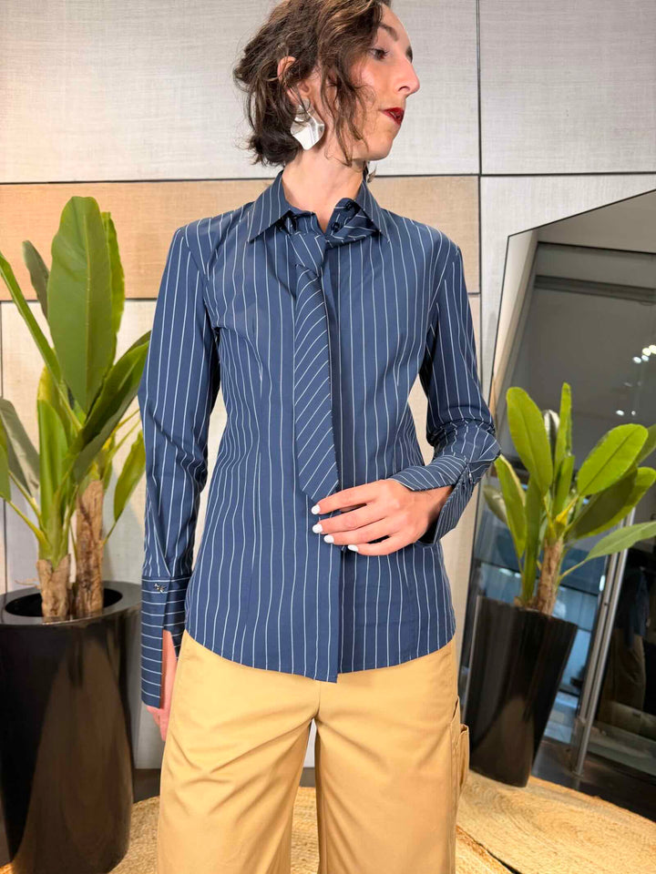 Camicia blu a righe Patrizia Pepe 