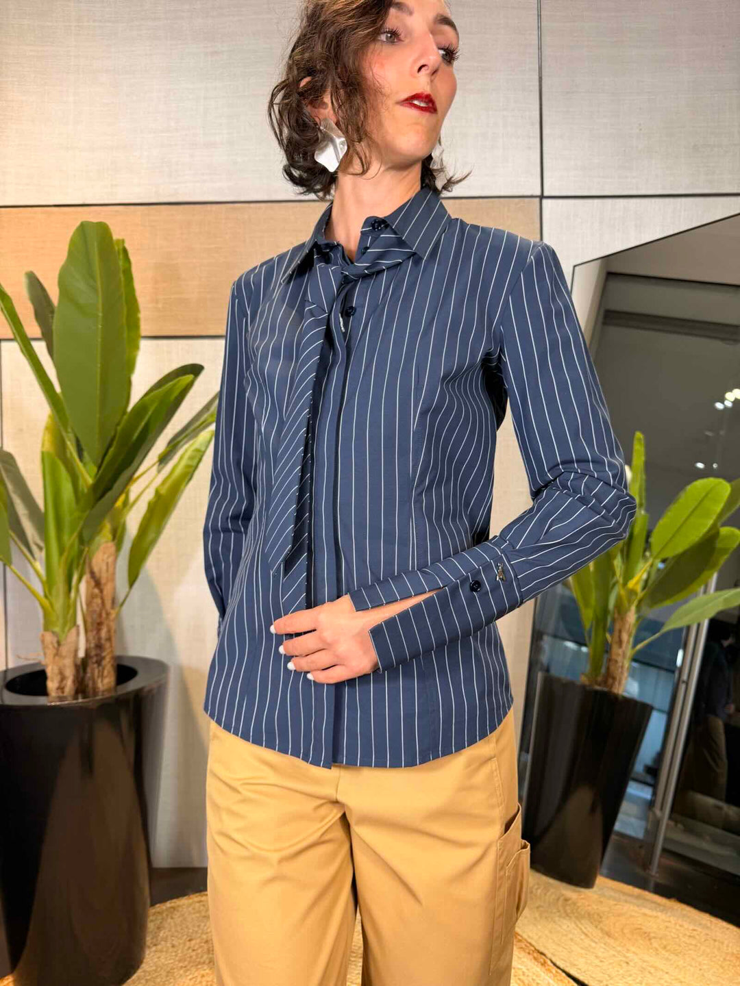 Camicia blu a righe Patrizia Pepe 