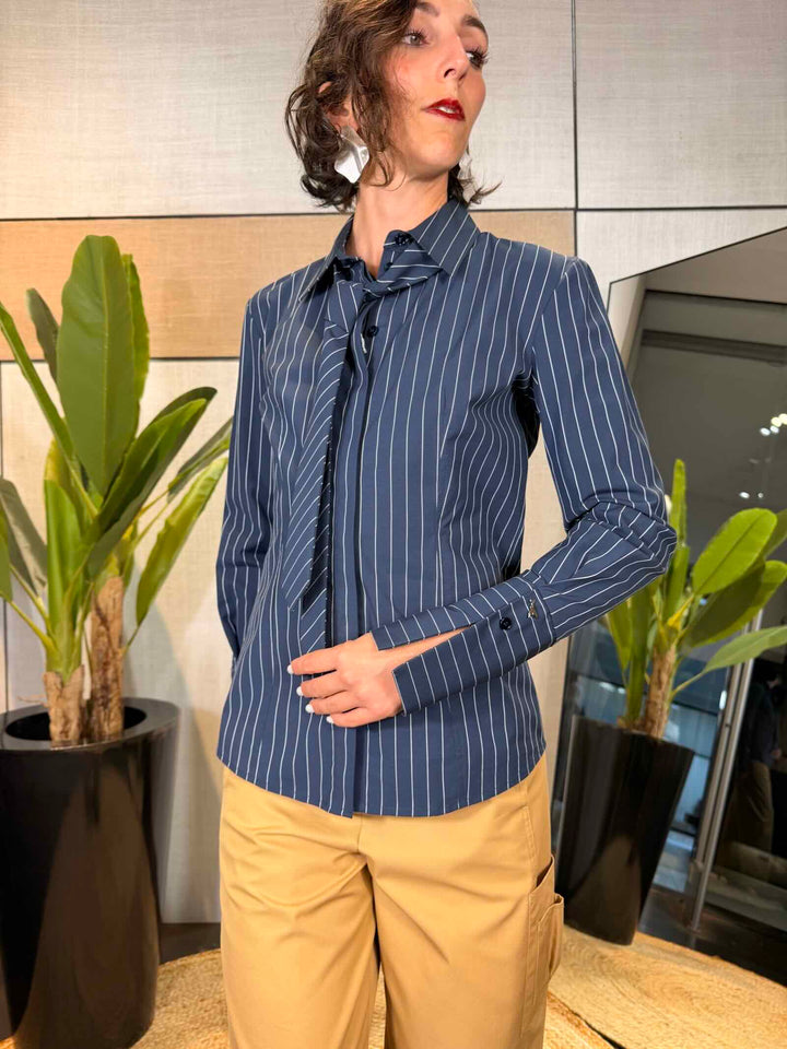Camicia blu a righe Patrizia Pepe 