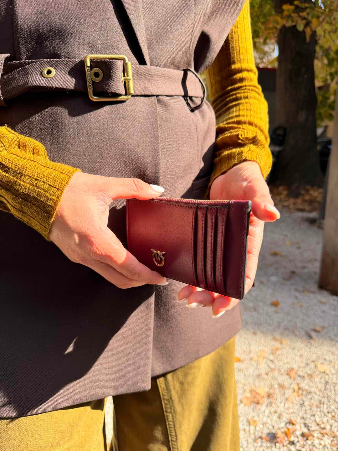 Porta carte in pelle ribes 