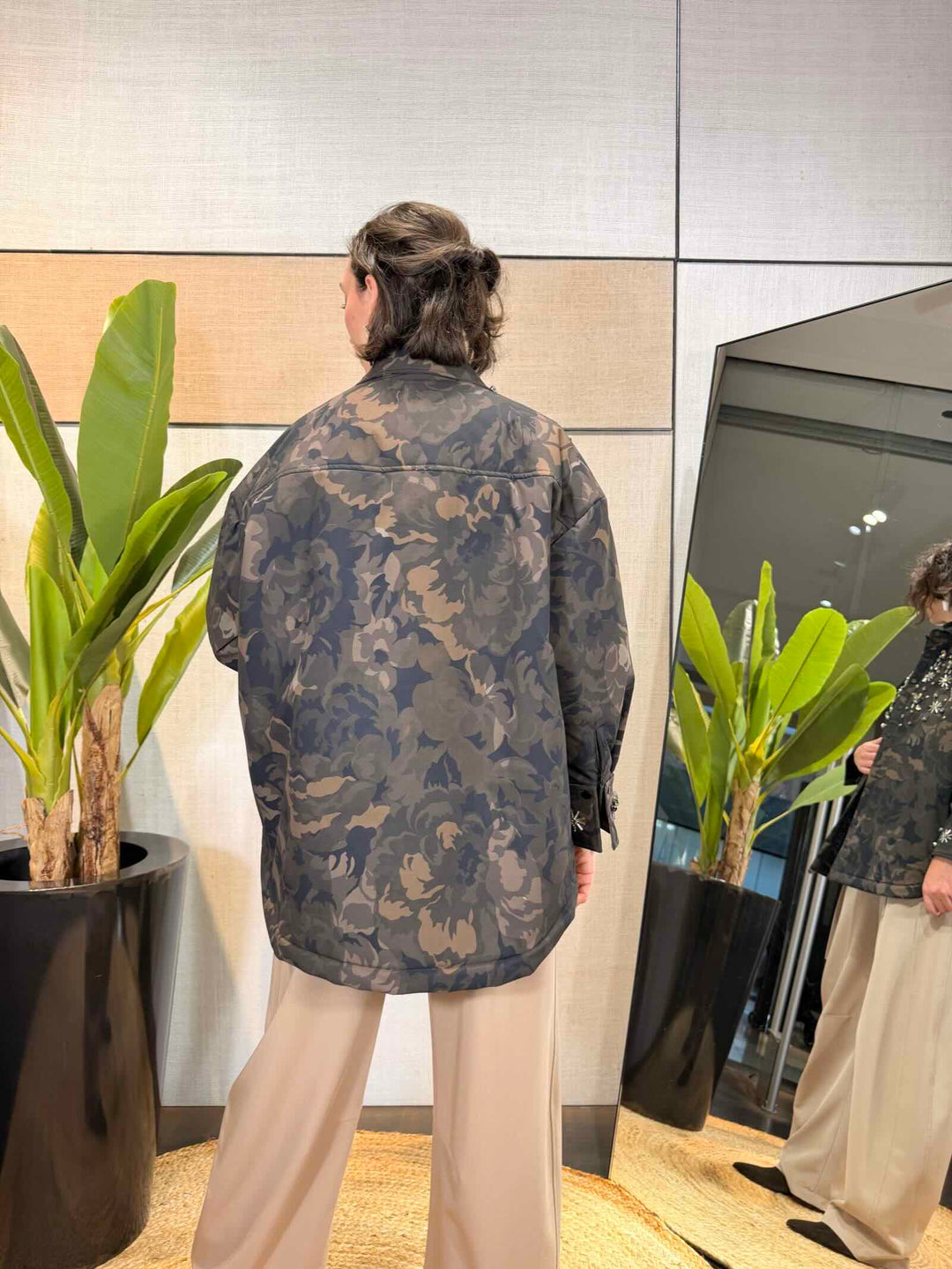Giacca camicia mimetica Pinko 