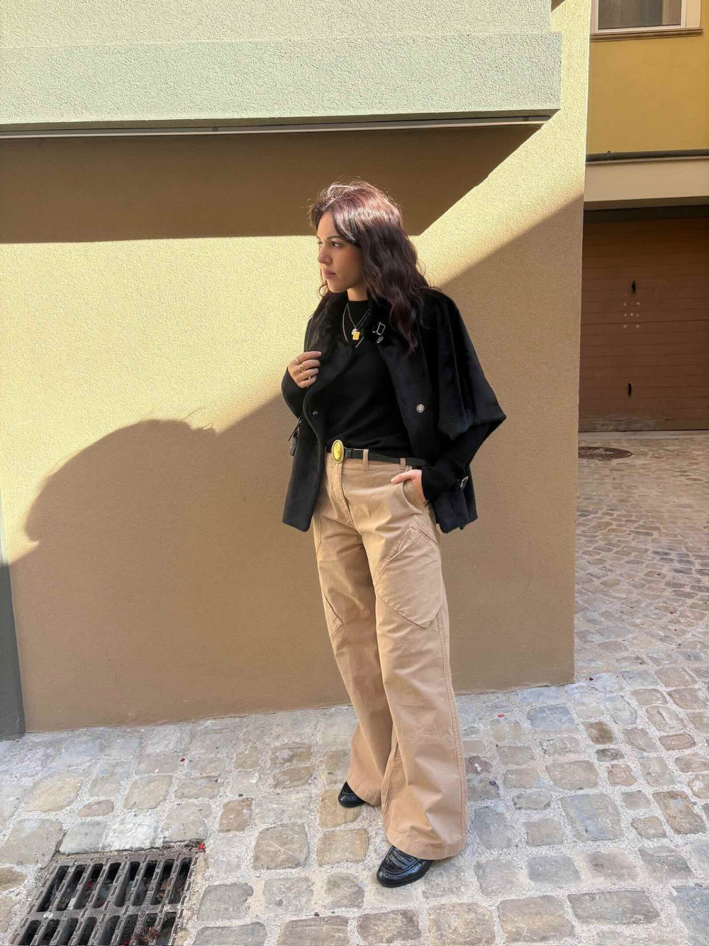 Pantalone beige Pinko 