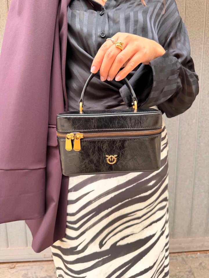 Borsa Vanity soft mini nera 