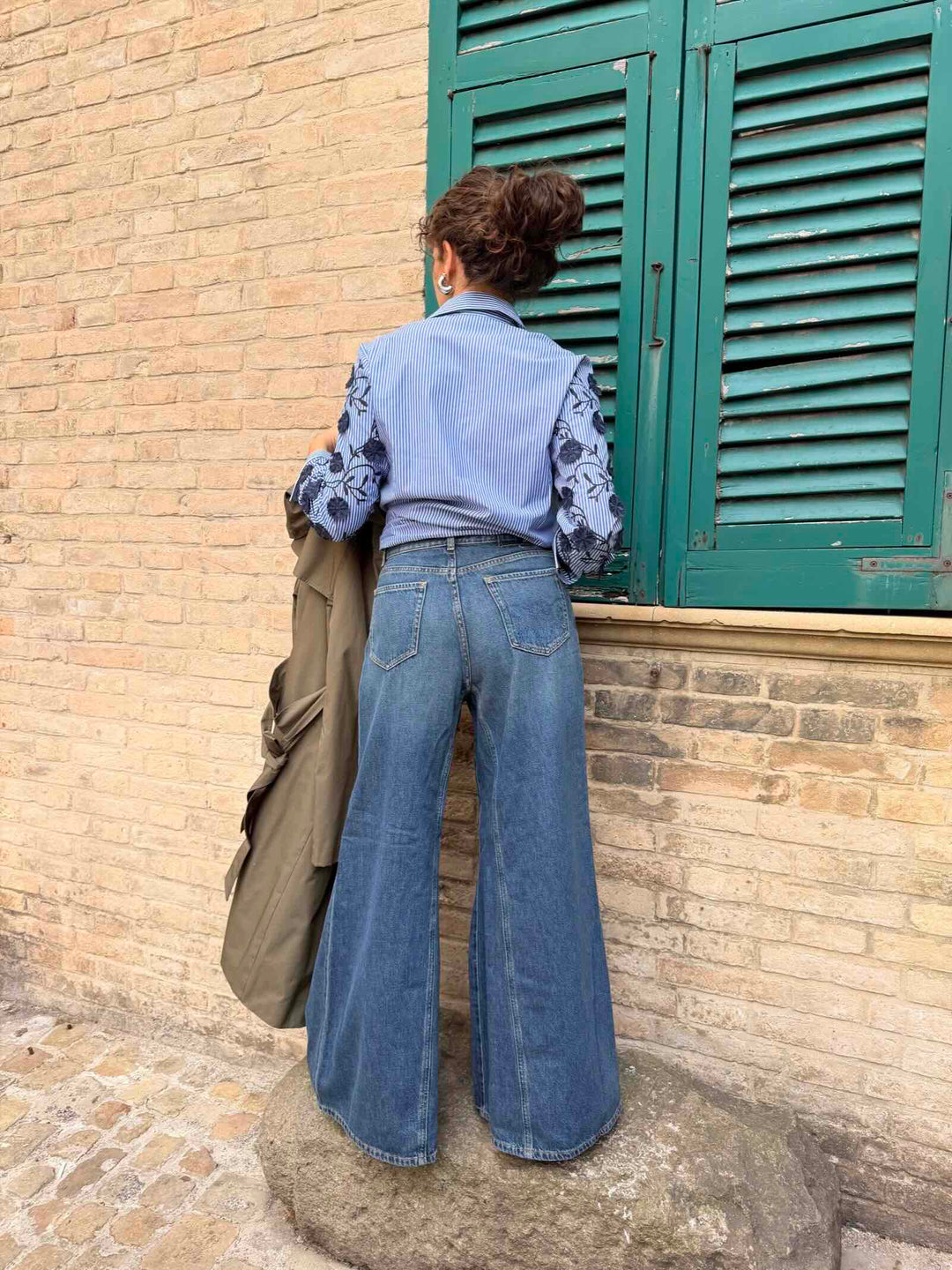 Jeans wide leg Winona vintage blue 