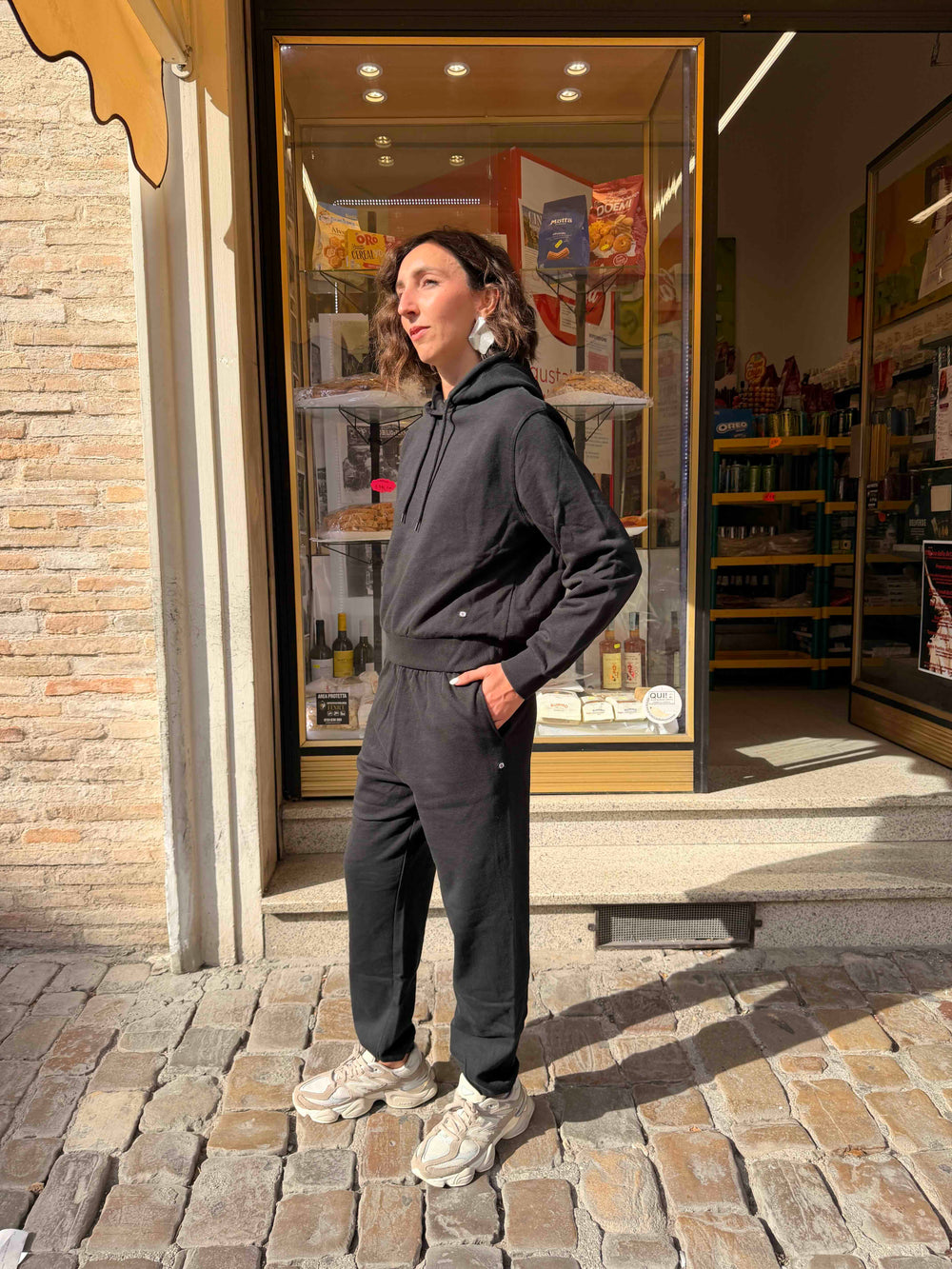 Pantalone nero a palazzo 