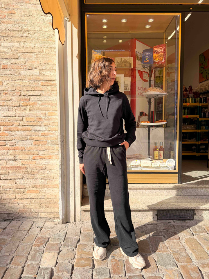 Pantalone nero a palazzo 