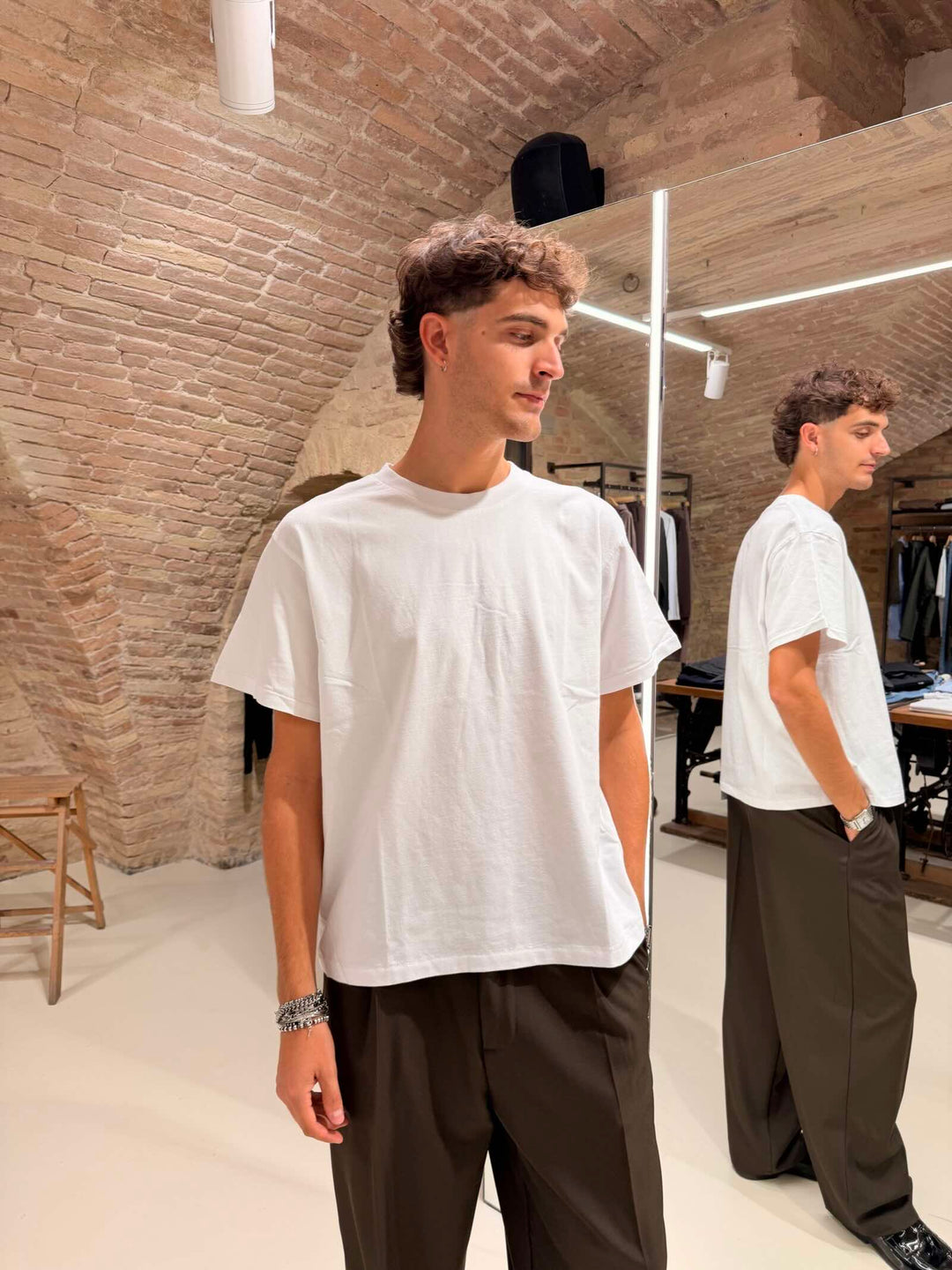 T-shirt cropped bianca Scout 