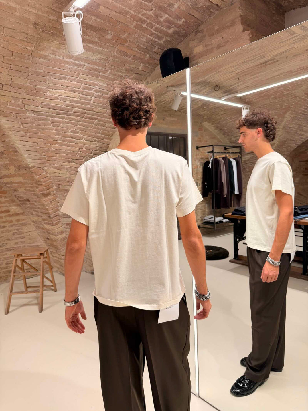 T-shirt cropped egret Scout 