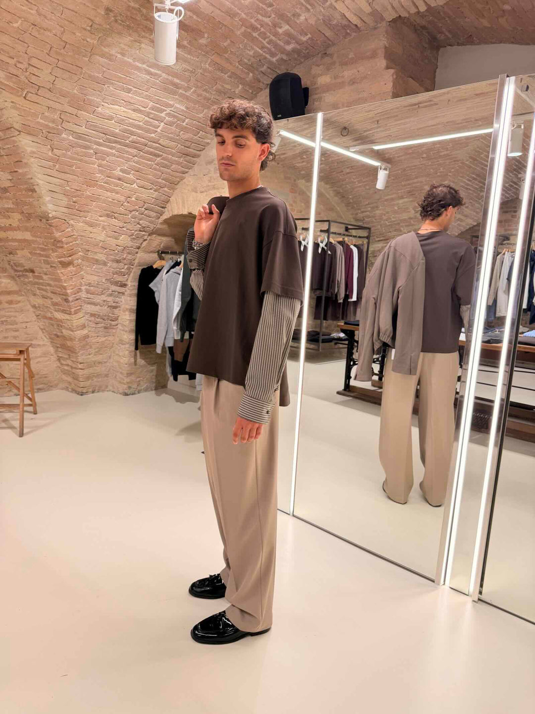 Pantalone palazzo ashford tortora Stilosophy 