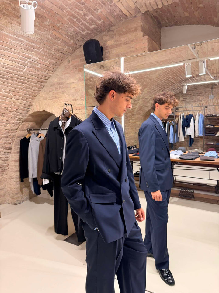 Giacca Delos blu navy Stilosophy 