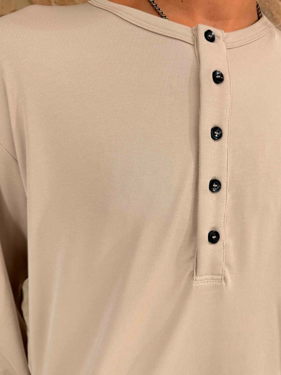 T-shirt manica lunga serafino avorio 