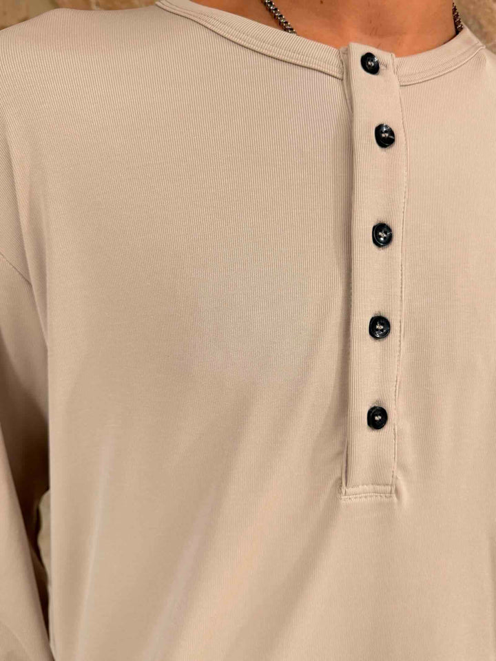 T-shirt manica lunga serafino avorio 