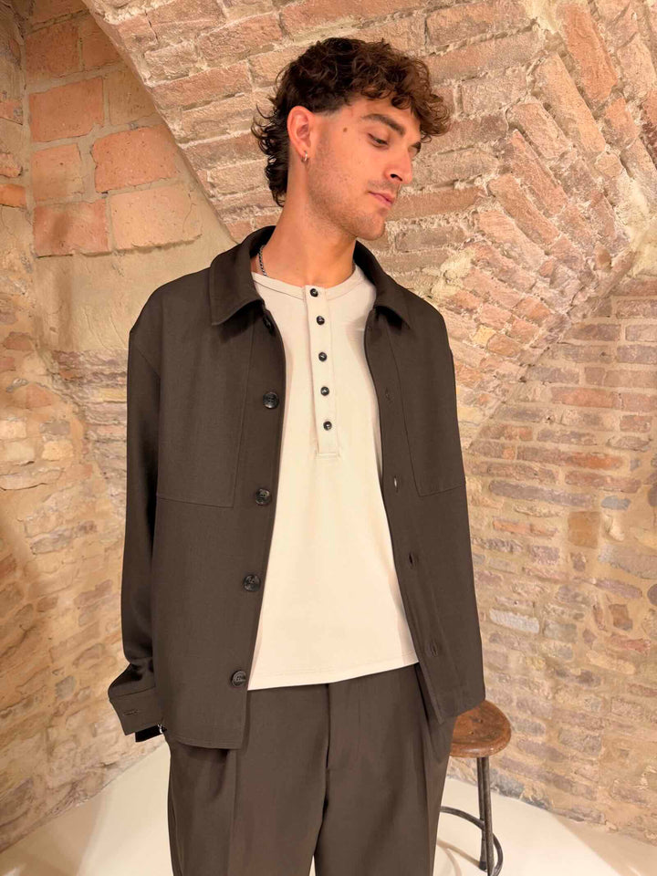 Overshirt marolow testa di moro Stilosophy 