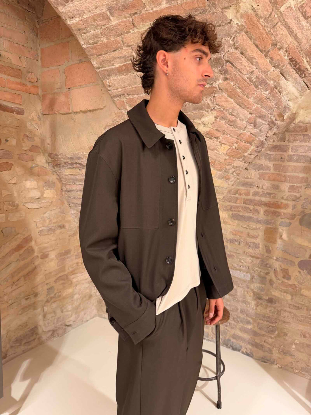 Overshirt marolow testa di moro Stilosophy 