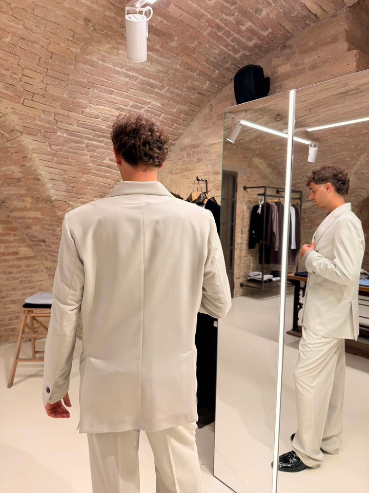Giacca doppiopetto Marsiglia tortora Stilosophy 