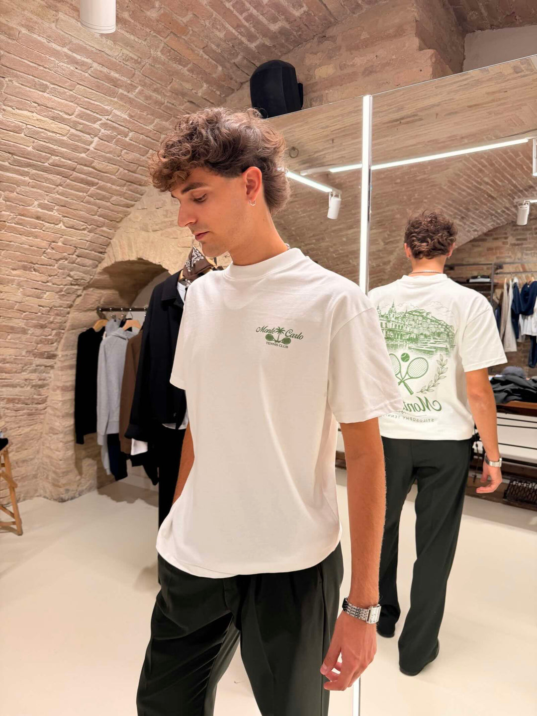 T-shirt manica corta panna Stilosophy 