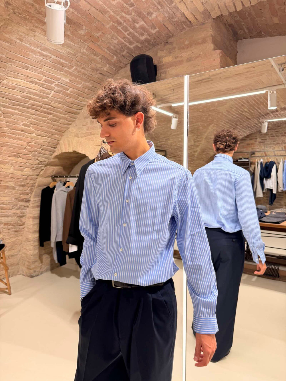 Camicia Numana bianca e azzurra Stilosophy 