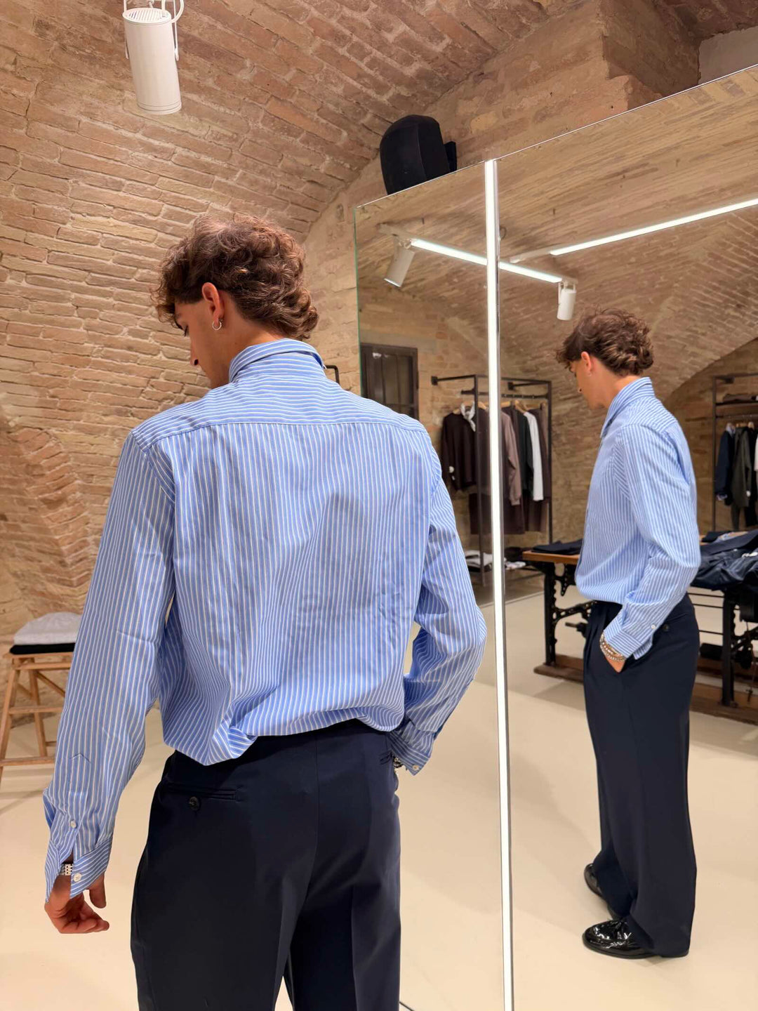 Camicia Numana bianca e azzurra Stilosophy 