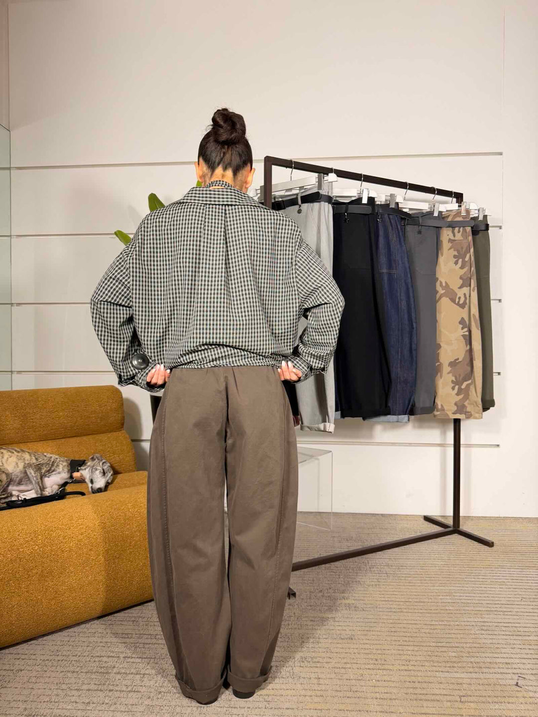 Pantalone ovetto moro modello Catia 