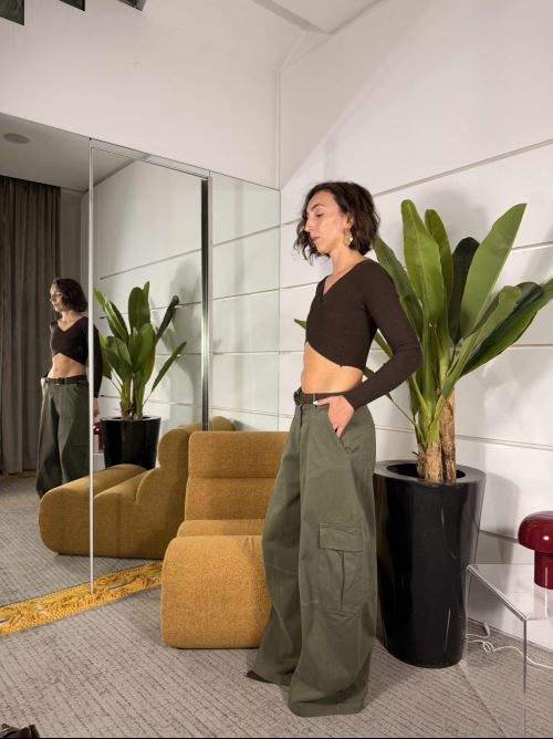 Pantalone militare tasconato 100%co 