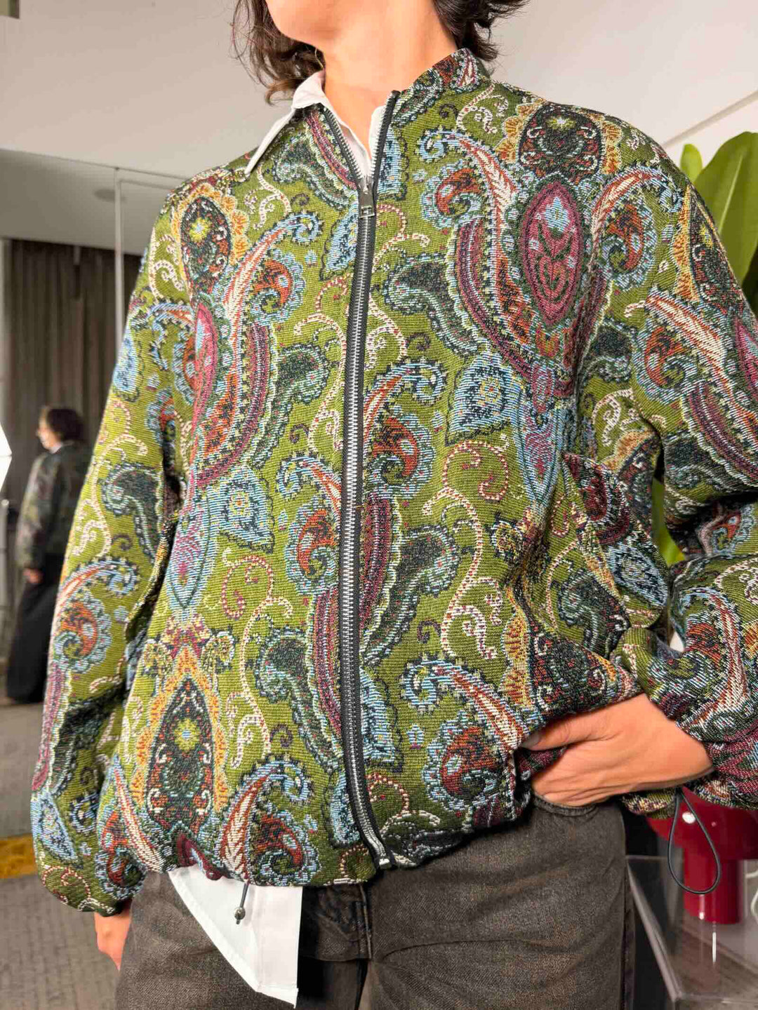 Bomber stampa tapestry 