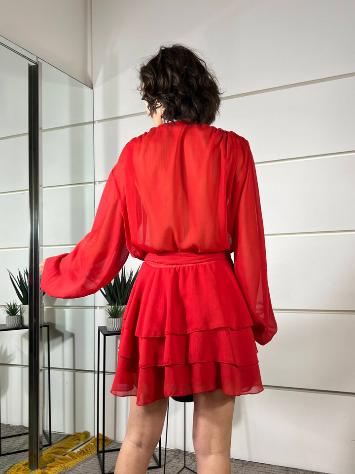 abito corto rosso AMA-Q077ROSSO HAVE ONE