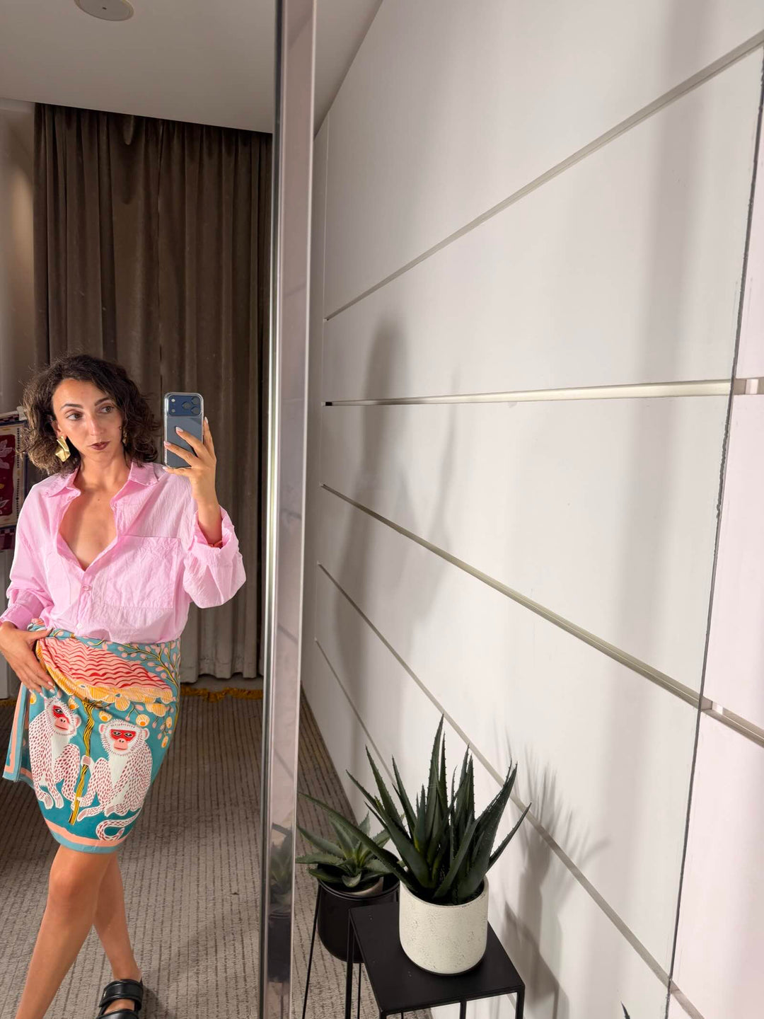 camicia over con due tasche rosa in cotone CFW-Q408ROSA HAVE ONE